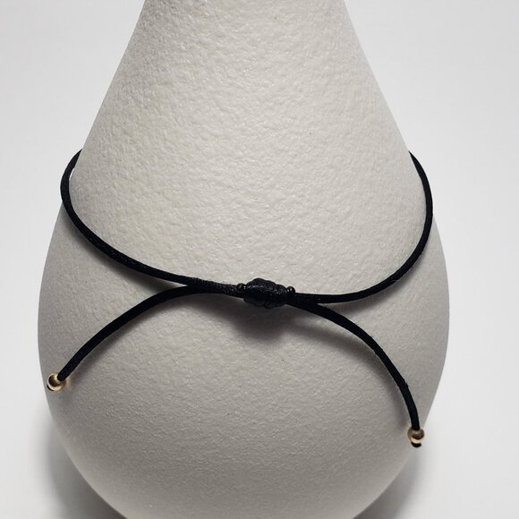 14K Solid GOLD Beads Red String Kabbalah Bracelet Protection Good Luck - Picture 2 of 4